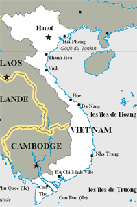 carte du Vietnam