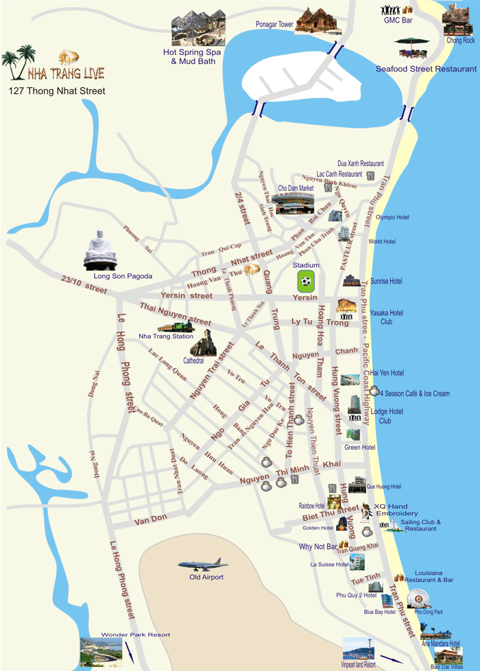 carte de la ville de Nha Trang